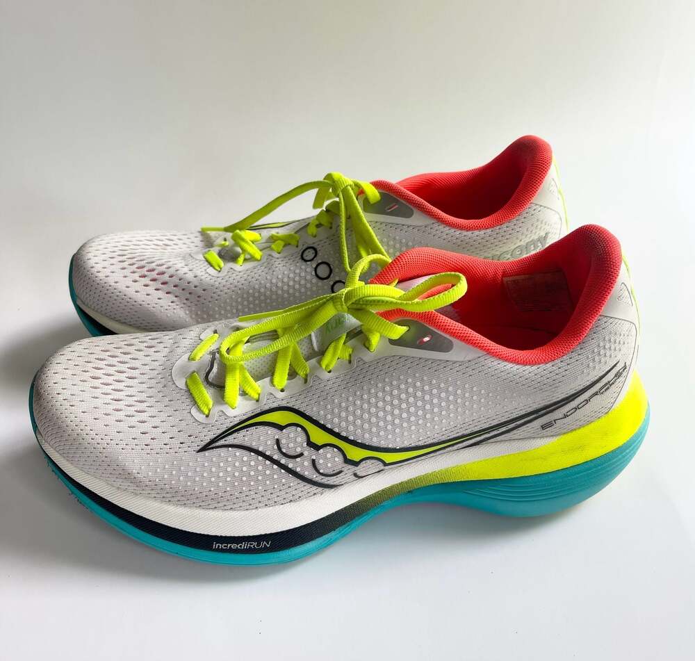 Saucony Women's Endorphin Trainer Running Shoes White Mutant Size 9.5